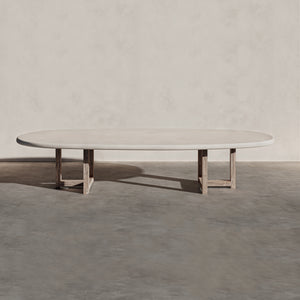 OS - Oval Dining Table with Wooden Legs